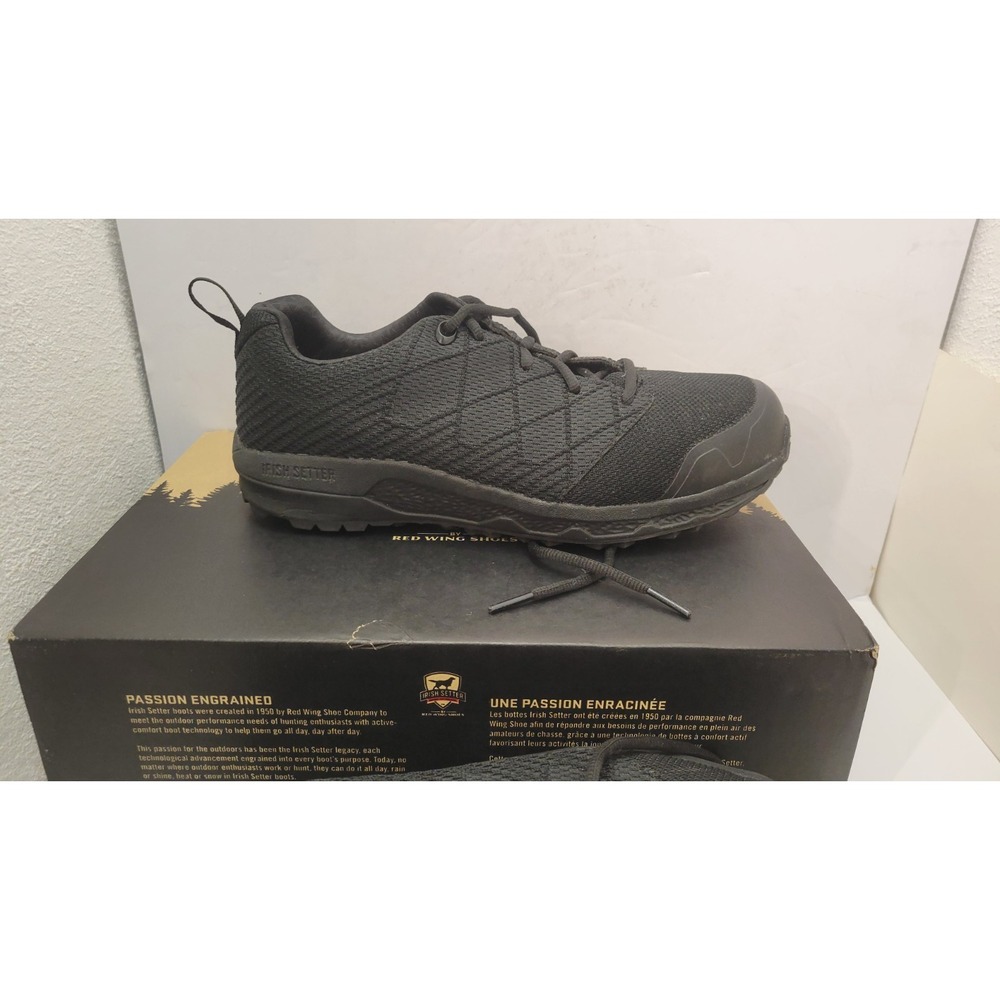 Irish Setter Nisswa 83120 Men's 8 D Aluminum Toe Work Shoes Vibram Black